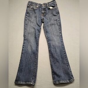 Women's Levi's 515 Boot Cut Dark Wash Blue Jeans Cotton Blend  (28/30)